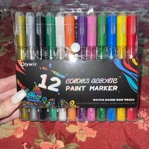 Acrylic Paint Markers (12) 🖍